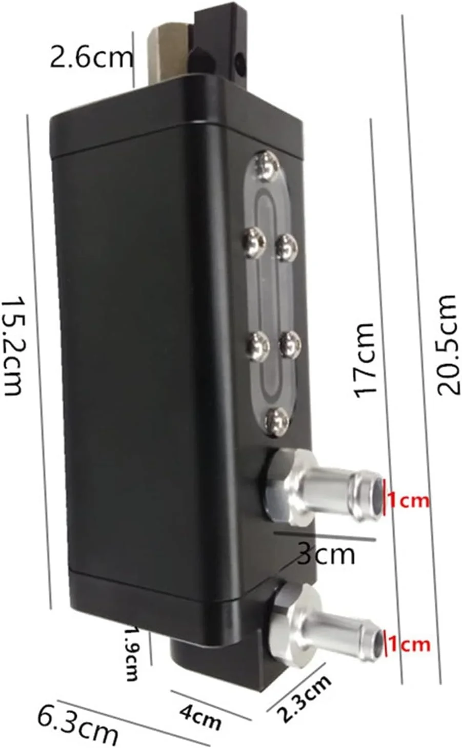 مخزن روغن آلومینیومی دو پورت TMKJZL، تجهیزات سیستم سوخت مشکی رنگ