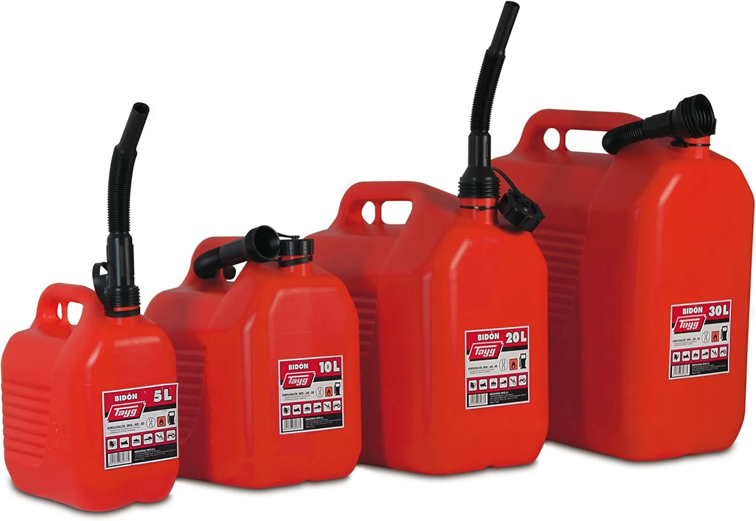 گالن نارنجی تایگ مدل 601354 به همراه قیف 5 لیتری