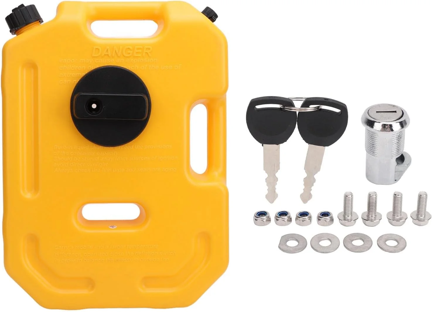 مخزن سوخت Torvex، گالن 2.6 برای ذخیره بنزین، سازگار با UTV، ATV، موتورسیکلت و خودرو، ظرف بنزین یدکی برای پشتیبانی خودرو (ABS 2)