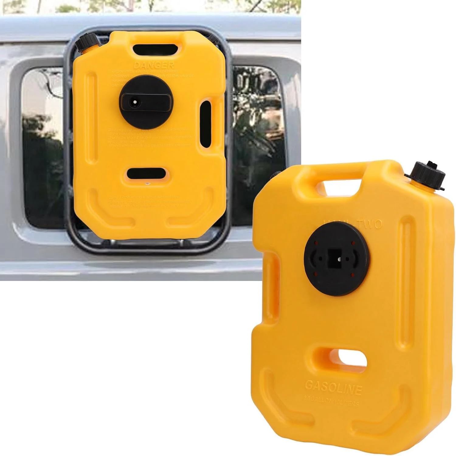 مخزن سوخت Torvex، گالن 2.6 برای ذخیره بنزین، سازگار با UTV، ATV، موتورسیکلت و خودرو، ظرف بنزین یدکی برای پشتیبانی خودرو (ABS 2)