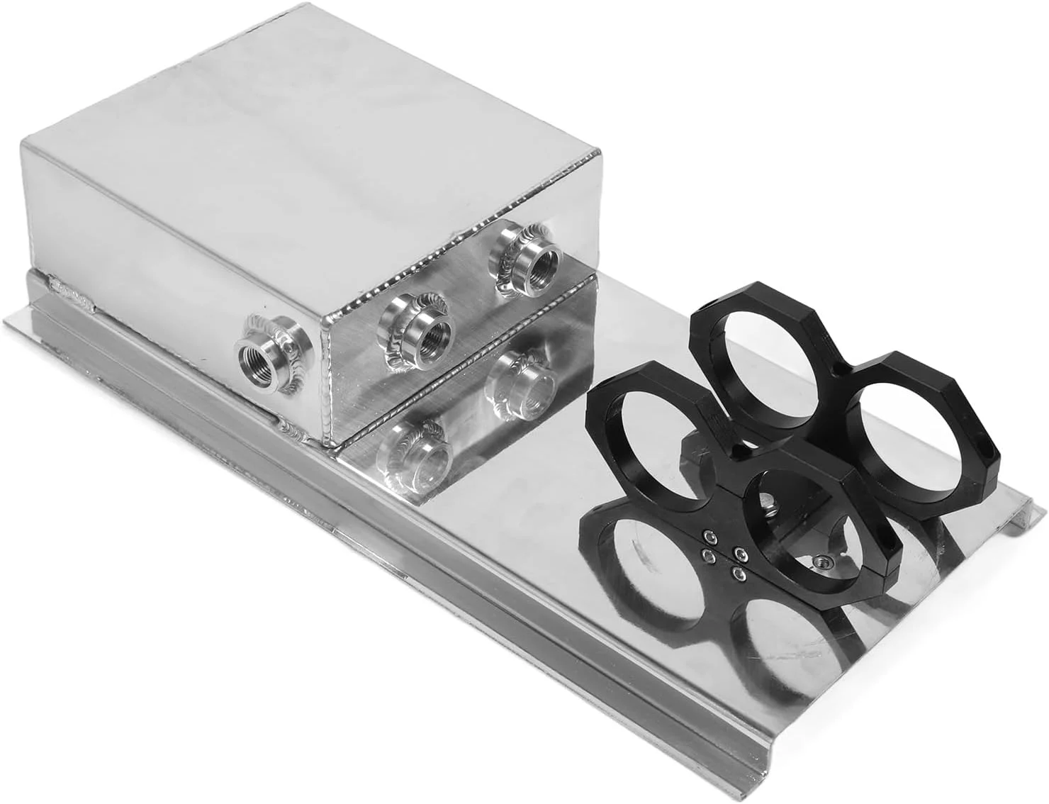 مخزن سوخت Torvex، مخزن 2.5 لیتری با پایه پمپ های 044 برای نصب زیر بدنه خودرو، مخزن سوخت آلومینیومی ضد نشت