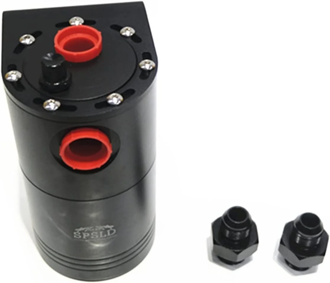 مخزن ذخیره روغن هانزالا، مناسب برای استایل خودرو، مخزن جهانی ذخیره روغن، جداکننده سوخت موتور، آلومینیومی 350 میلی لیتری AN10، تجهیزات سیستم سوخت جایگزین خودرو