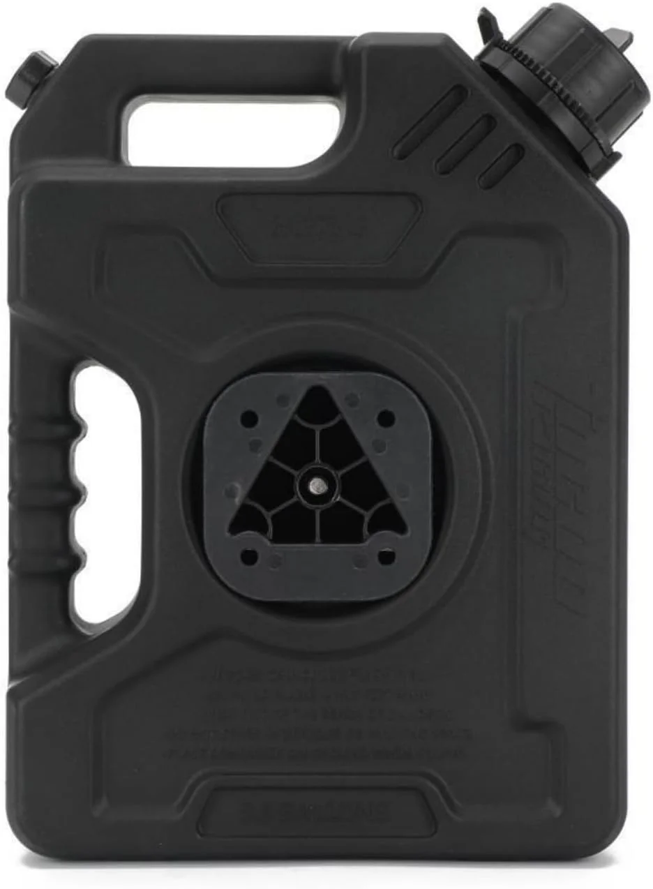 مخزن سوخت مسابقه ای Tucool، ظرف بنزین 3 لیتری، مخزن روغن موتور سیکلت ماشین با کلید قفل (مخزن بنزین 3 لیتری مشکی با قفل)