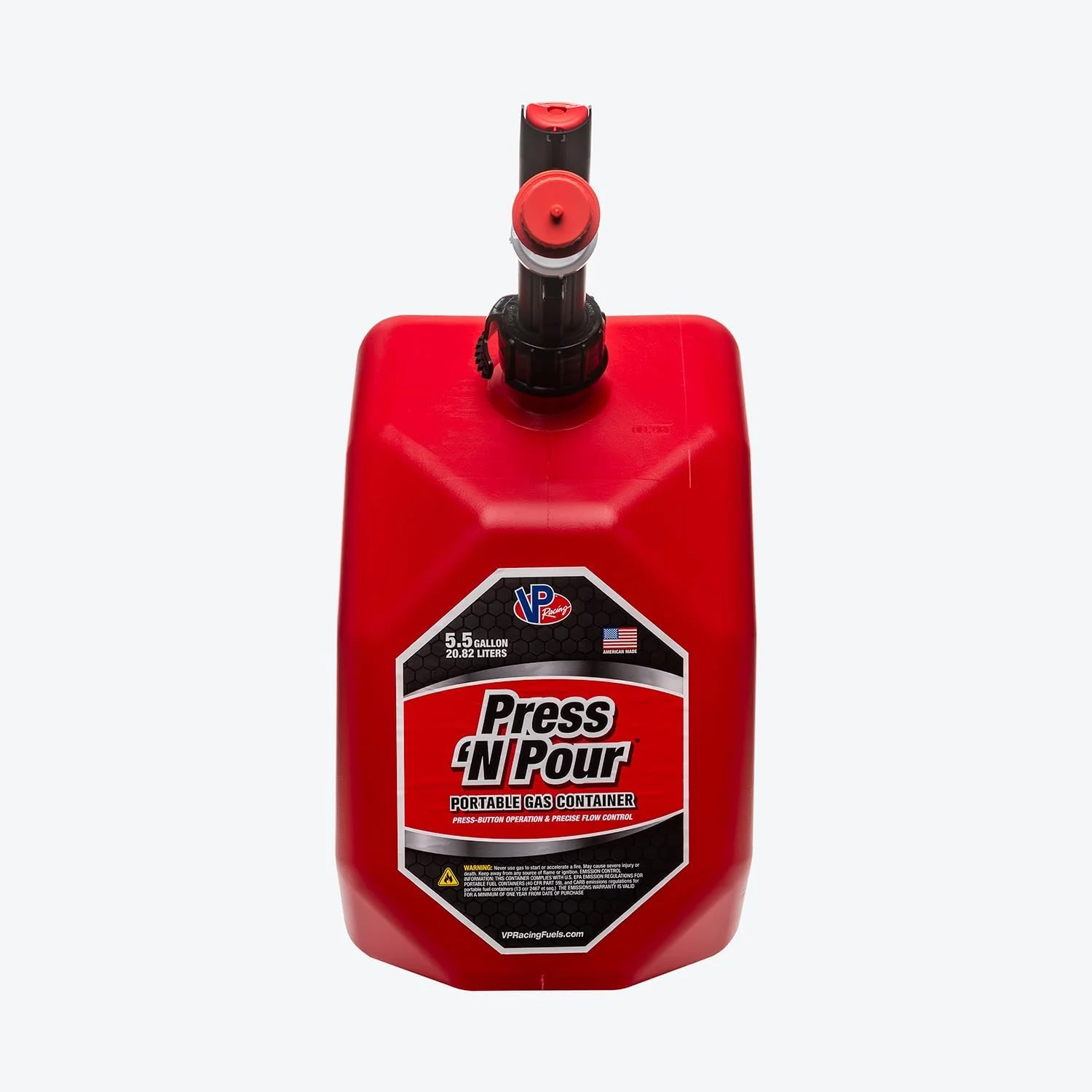 ظرف سوخت ۵.۵ گالنی VP Racing مدل Press 'N Pour، قرمز - تک عددی