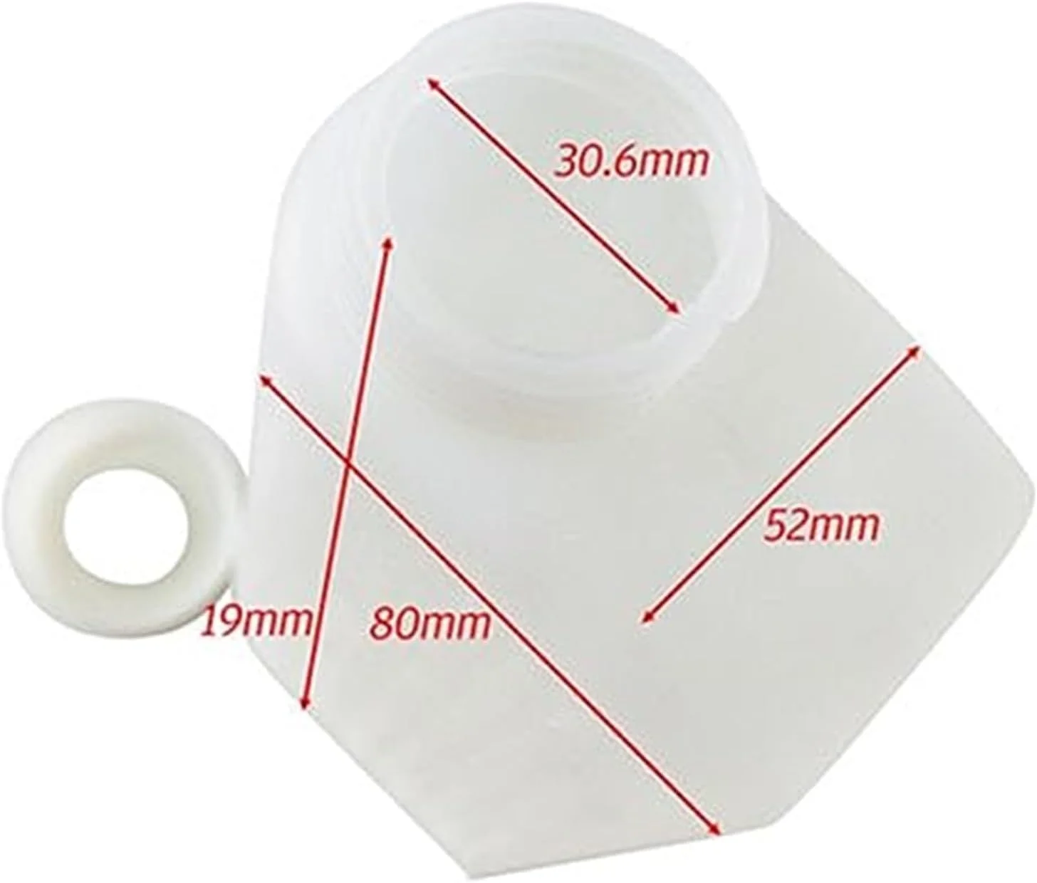 مخزن بطری مخلوط روغن و بنزین 600 میلی لیتری 2 زمانه، برای علف زن و اره زنجیری 1:25، لوازم جانبی آشپزخانه و خودرو