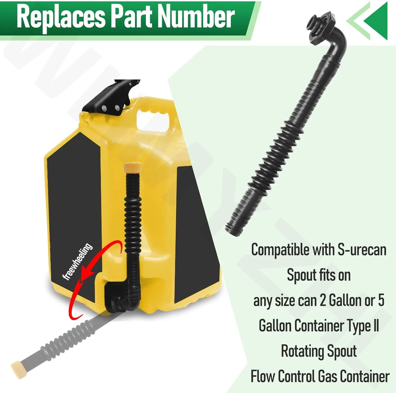 اتصال خروجی WHMYZHL RP004 مناسب برای ظروف 2 و 5 گالنی نوع II با خروجی چرخشی کنترل جریان