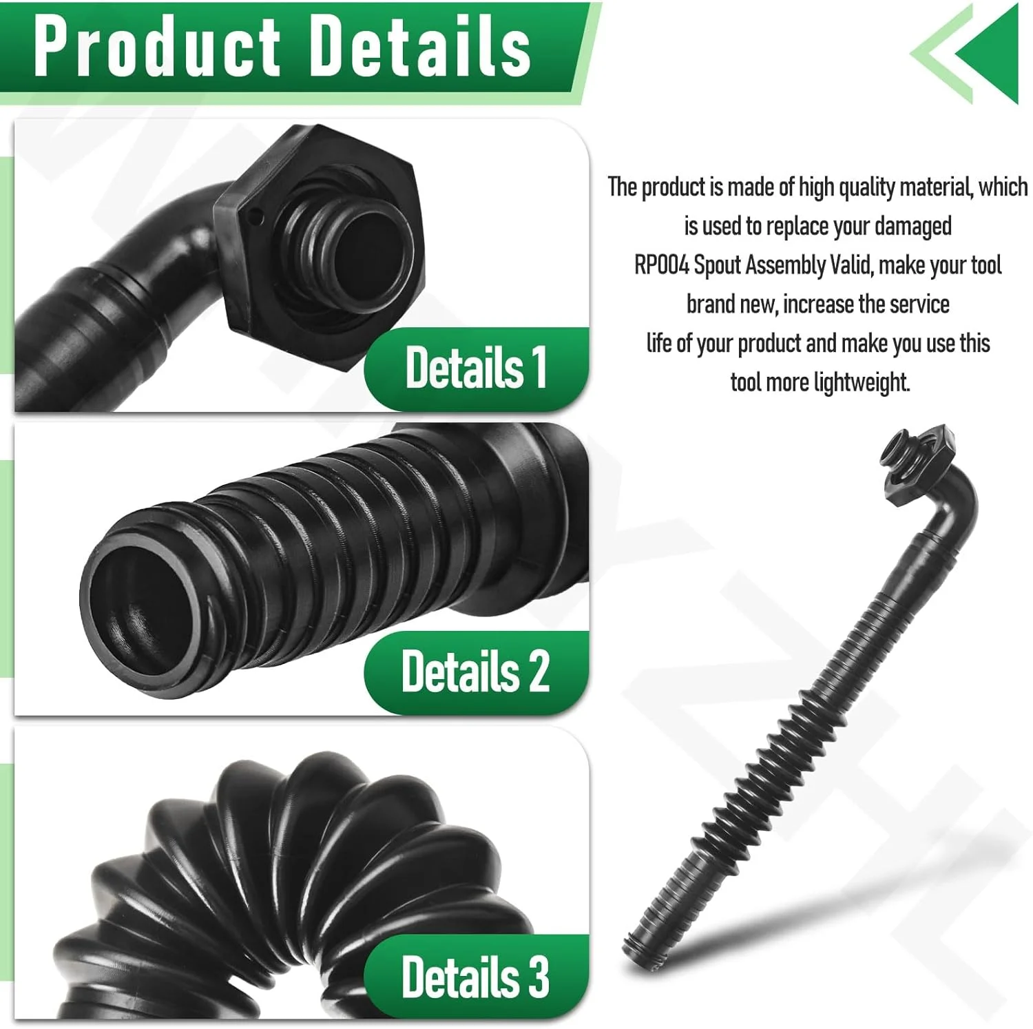 اتصال خروجی WHMYZHL RP004 مناسب برای ظروف 2 و 5 گالنی نوع II با خروجی چرخشی کنترل جریان