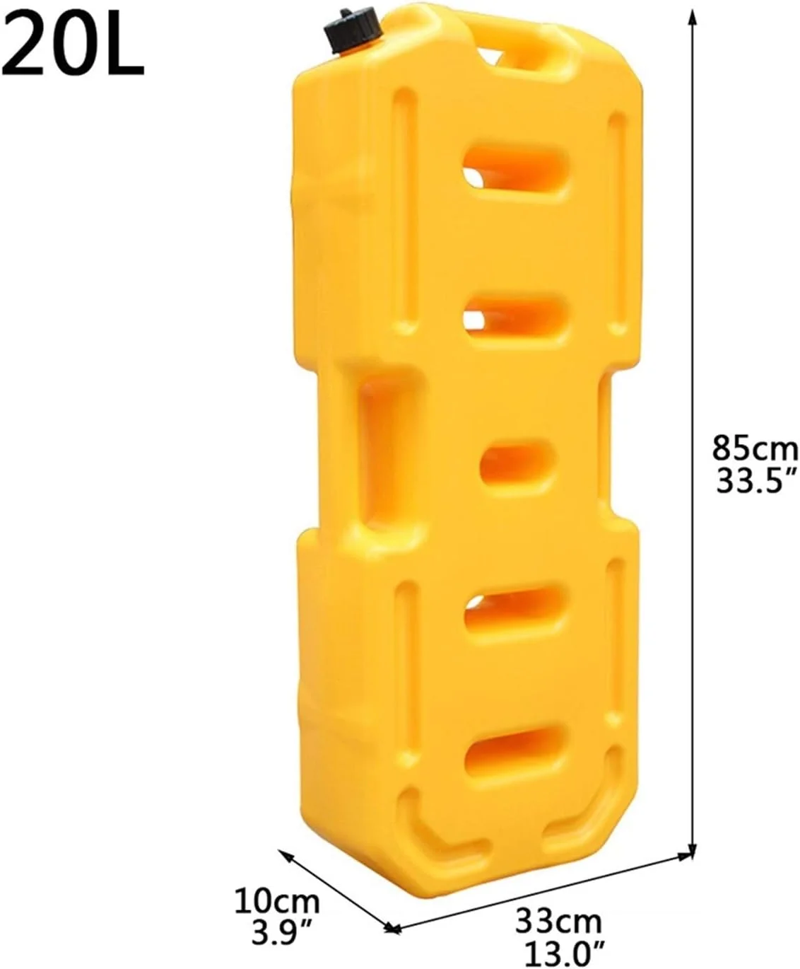 yaoyaoshop گالن پلاستیکی بنزین، مخزن سوخت یدکی خودروهای آفرود، ظرفیت بزرگ 20/30 لیتری برای گازوئیل، بنزین، روغن و آب (رنگ: قرمز، اندازه: 20 لیتر)
