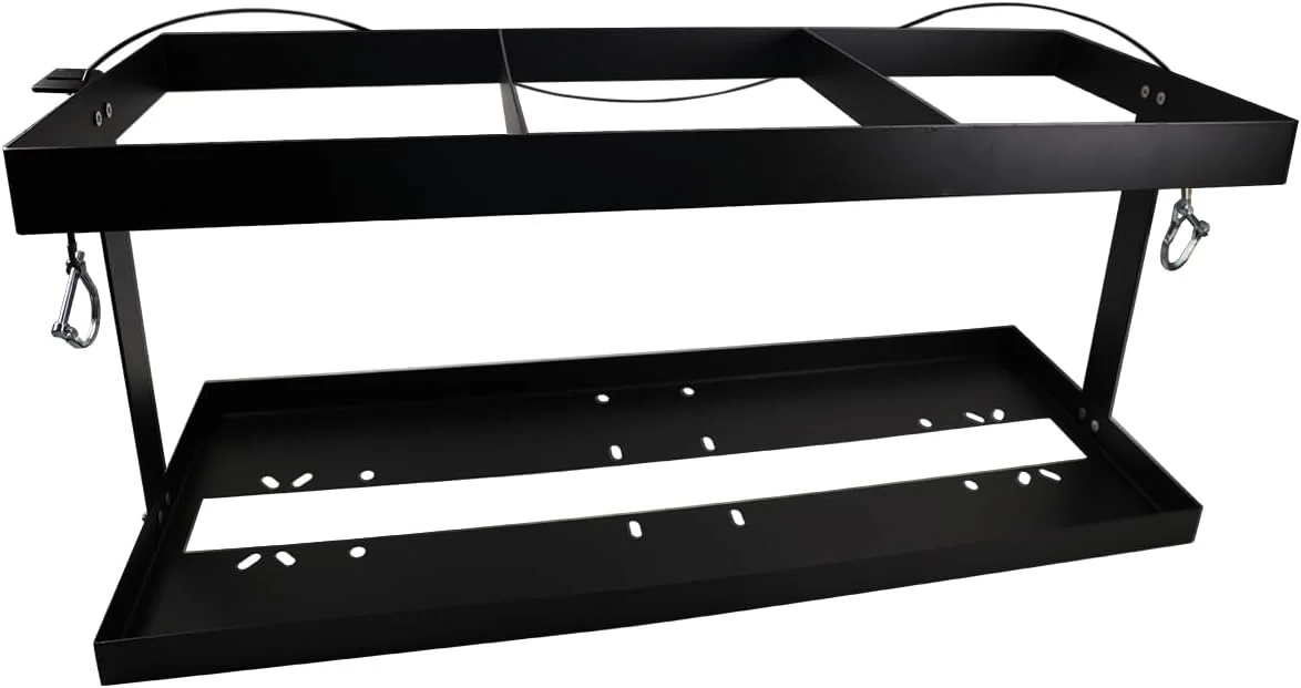 نگهدارنده گالن بنزین YQDHYLYH، مناسب برای سه گالن 5 گالنی بنزین، سازگار با ظرف سوخت 5.5 گالنی VP Racing، نگهدارنده گالن بنزین برای تریلر (فقط نگهدارنده ظرف سوخت)