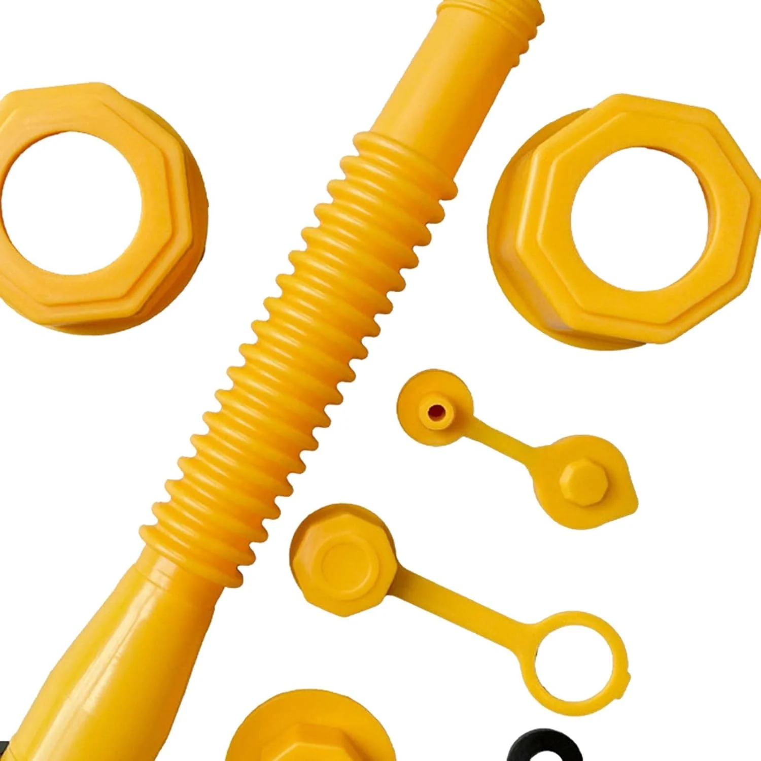 نازل جایگزین برای مخازن سوخت، لوله رزوه ای، پوشش خروجی جهانی، نازل انعطاف پذیر برای اکثر مخازن روغن 1/2/5/10 گالنی