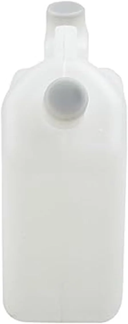 مخزن بطری مخلوط سوخت بنزین روغن 2 زمانه 1.0 لیتری سفید، برای قطعات ابزار اره زنجیری علف زن لوازم جانبی ابزار آشپزخانه مجموعه درب باک سوخت