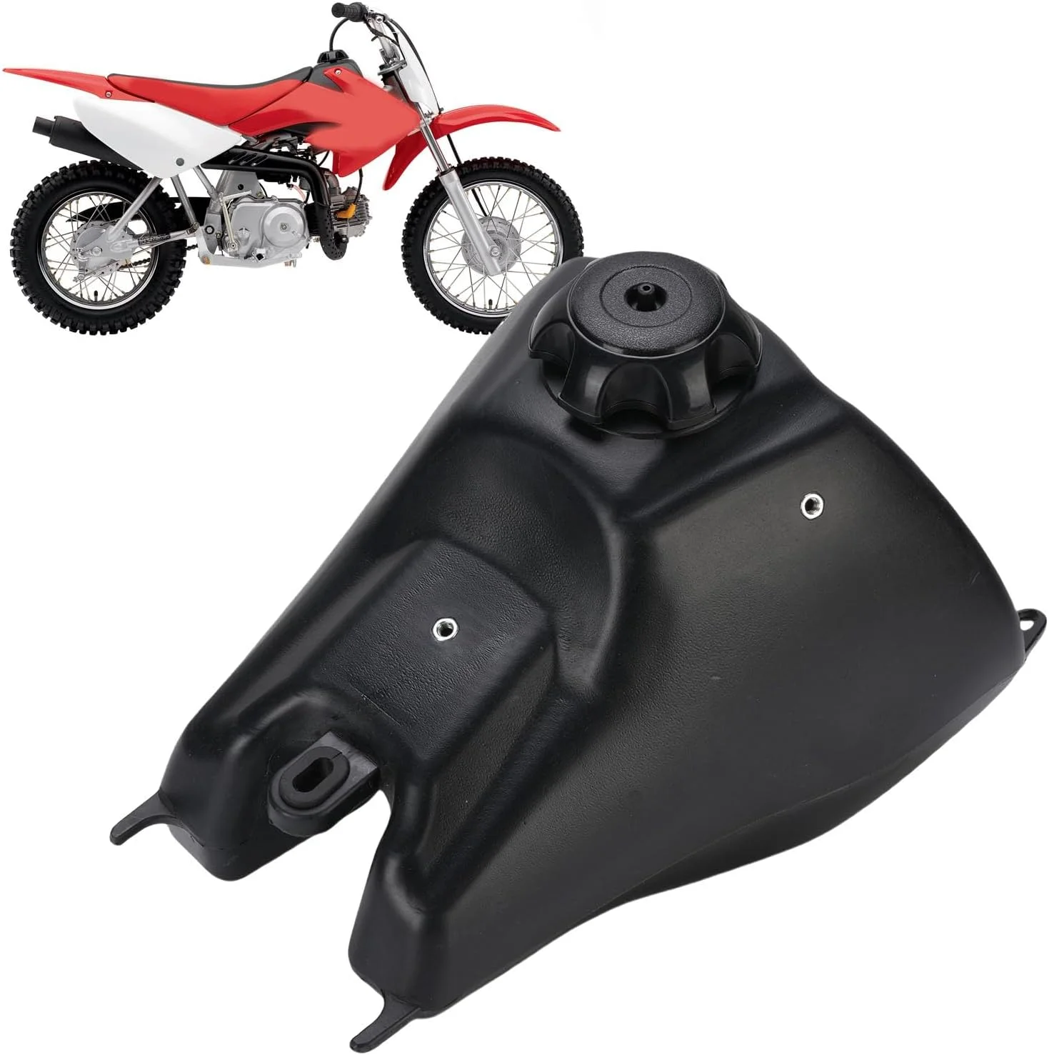 مخزن سوخت پلاستیکی ABS 8 لیتری، ساختار محکم جایگزین برای CRF70 XR70 CRF80 CRF100، موتورهای خاکی Taotao، نصب آسان، درب فشاری برای عملکرد پایدار