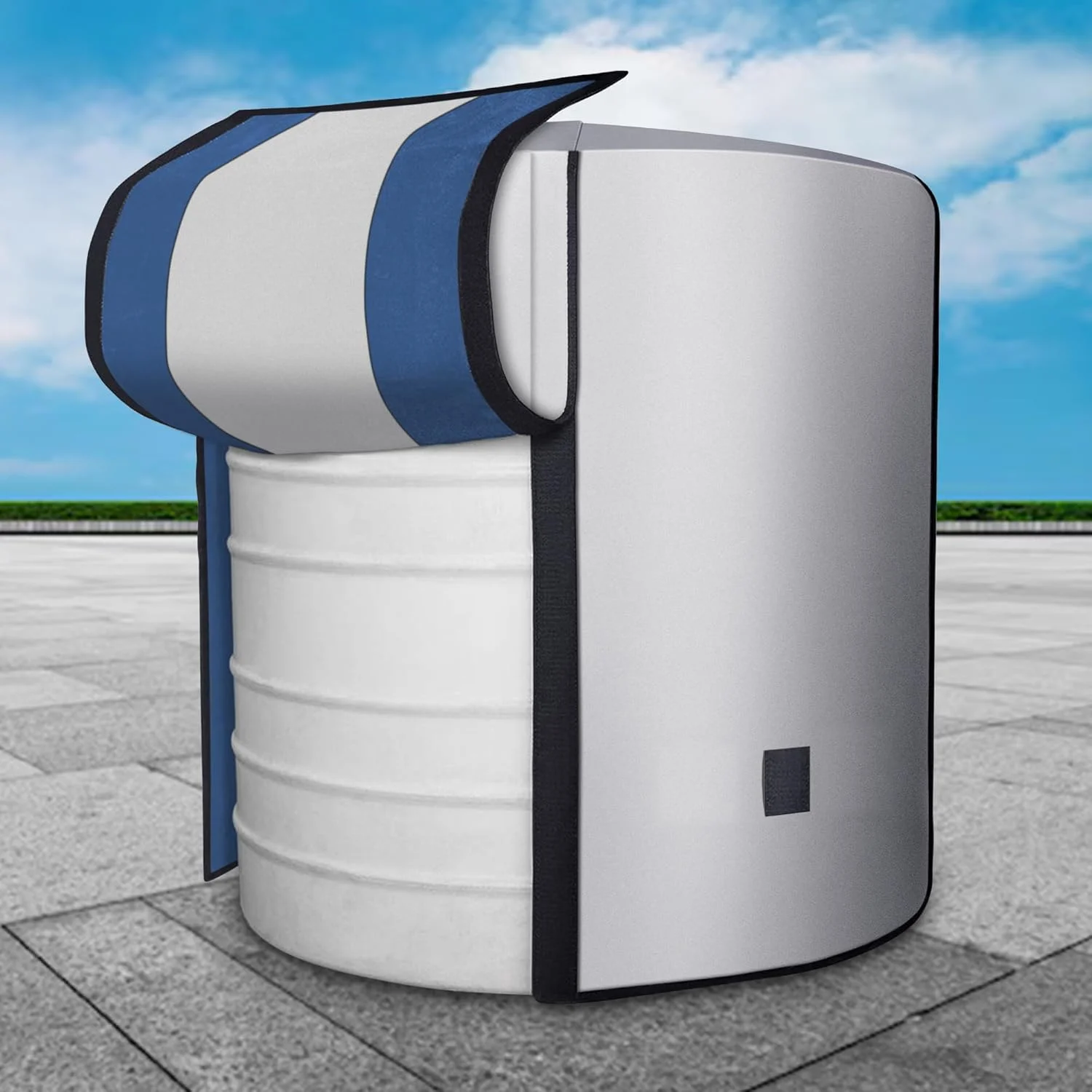 روکش عایق مخزن آب 500 لیتری - محافظ مخزن آب برای پشت بام، محافظت در برابر آب و هوای گرم و سرد، آب را در تابستان خنک نگه می دارد