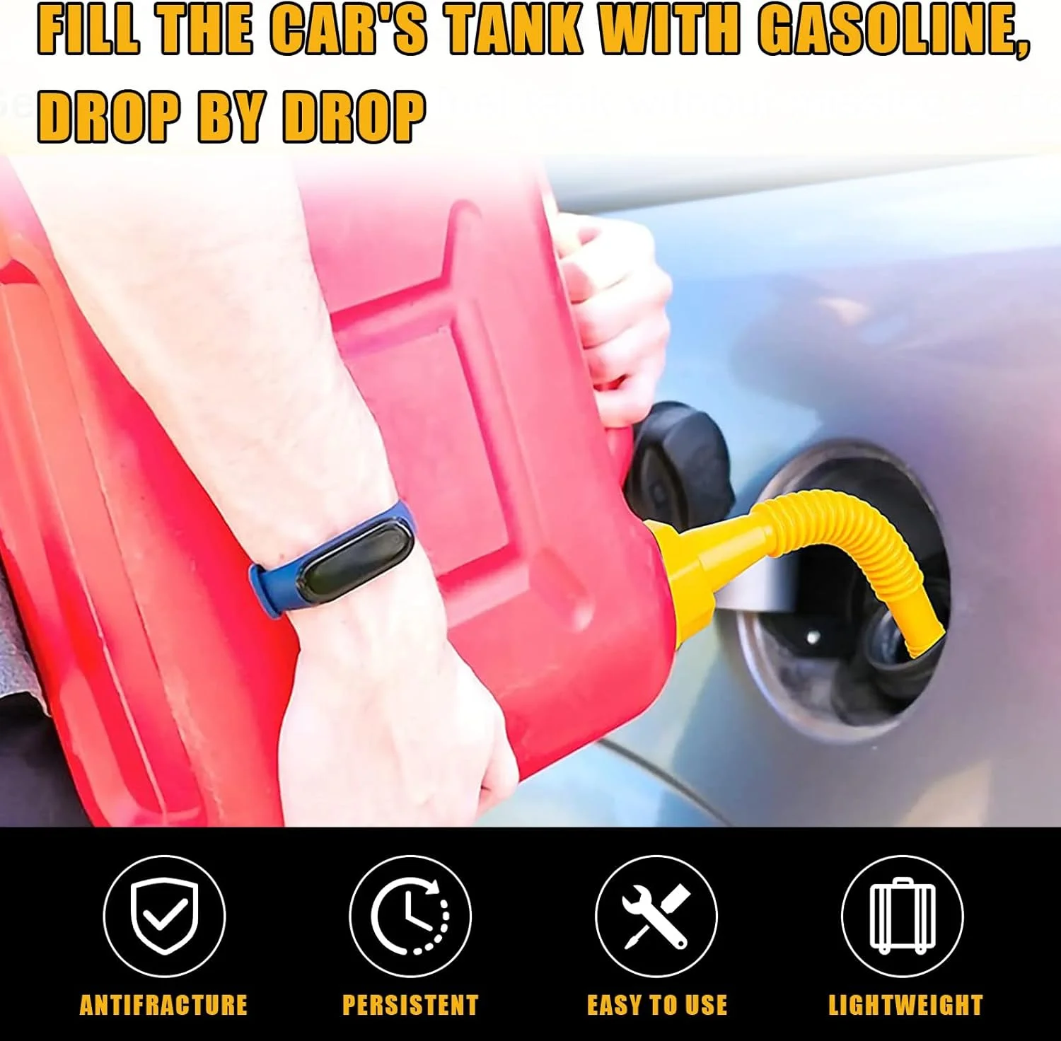 مجموعه 7 عددی جایگزین خروجی مخزن سوخت Ziciner به همراه دریل، کیت نازل خم شو با درپوش های پیچی، درپوش های هواکش، پوشش خروجی، جایگزین نازل مخزن سوخت بدون ریزش، نازل مخزن سوخت مناسب برای اکثر مخازن (1