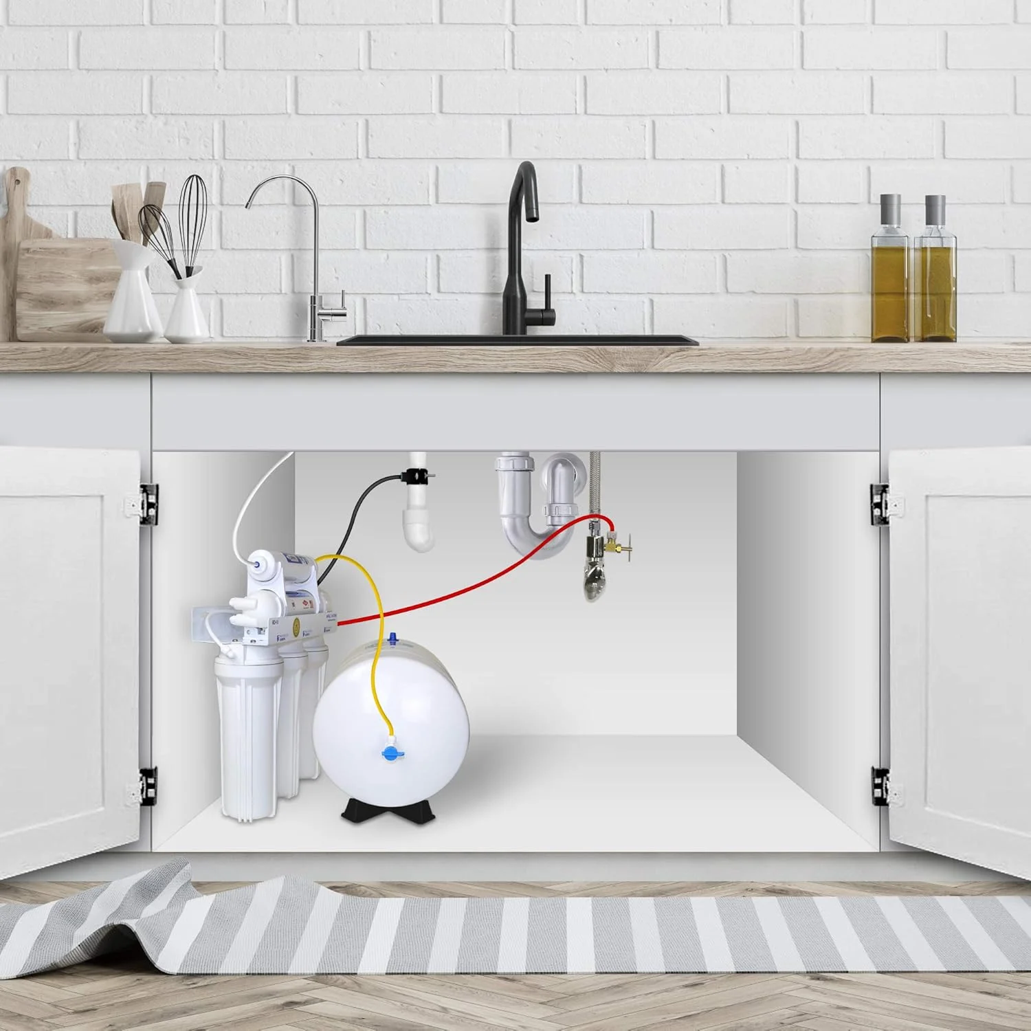 مخزن ذخیره آب سیستم اسمز معکوس خانگی APEC Water Systems مدل Tank-4 با ظرفیت 4 گالن