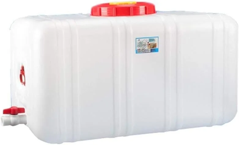 مخزن آب 80 لیتری با شیر خروجی، مناسب برای ذخیره آب اضطراری خانگی، سطل آب، مخزن آب خودرو با درب، قمقمه مخزن ذخیره آب