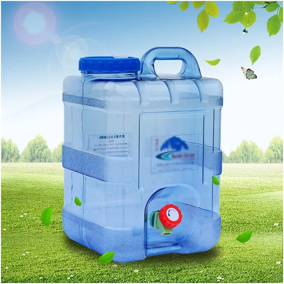مخزن آب تاشو با شیر، مخزن نوشیدنی یخچال، مخزن مایعات قابل شارژ، قفسه شیر عالی، حمل کننده آب، یخچال کمپینگ