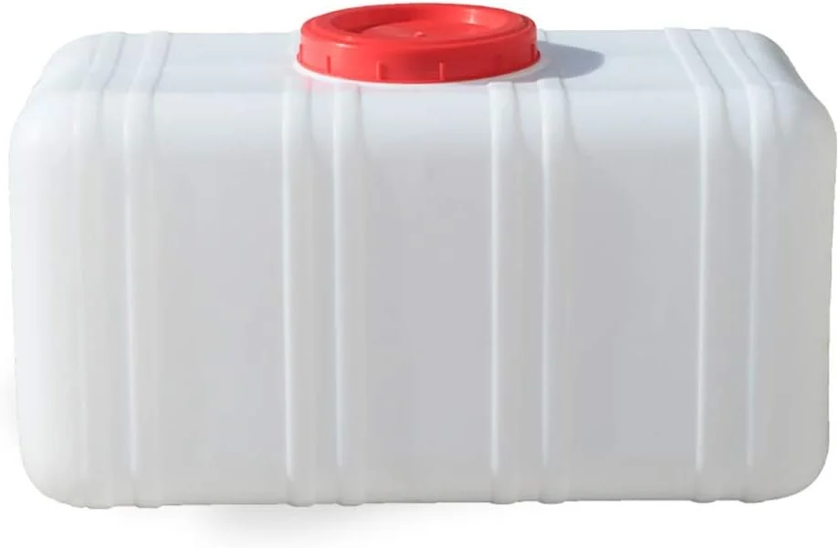 مخزن آب، دبه پلاستیکی، سطل ذخیره آب، مخزن افقی آب با درب، سطل ذخیره آب خانگی مناسب برای کوهنوردی، ذخیره آب برای مصارف صنعتی و علمی (سایز: 100)