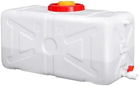 مخزن آب، دبه پلاستیکی، سطل بزرگ ضخیم برای ذخیره آب خانگی، مخزن آب مستطیلی، مخزن ذخیره آب افقی (اندازه: ۹۶ لیتر)