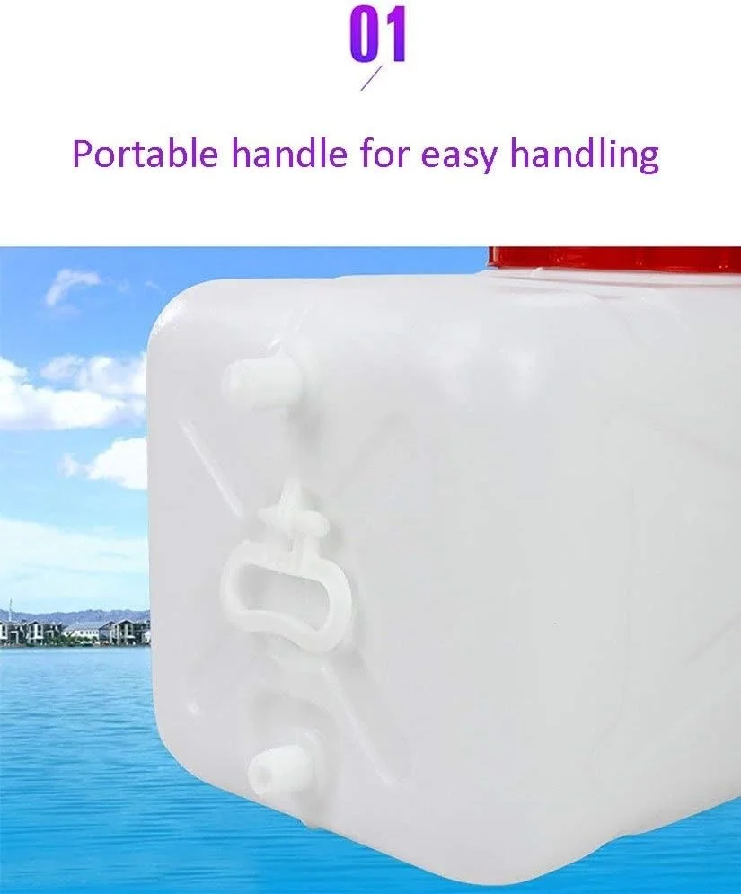 مخزن آب، دبه پلاستیکی، سطل بزرگ ضخیم برای ذخیره آب خانگی، مخزن آب مستطیلی، مخزن ذخیره آب افقی (اندازه: ۹۶ لیتر)