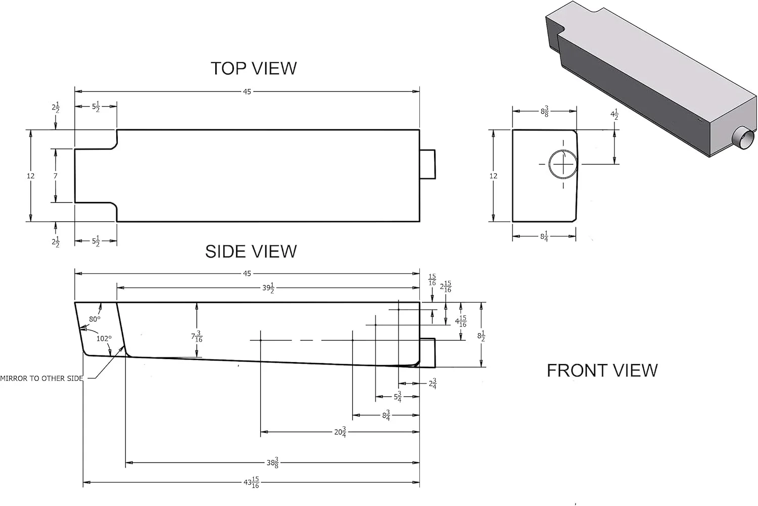 مخزن نگهدارنده فاضلاب RV مشکی 3 اینچی classAcustoms WT-1653، ظرفیت 16 گالن، مناسب برای کانشن و کمپر، مخزن آب خاکستری و سیاه