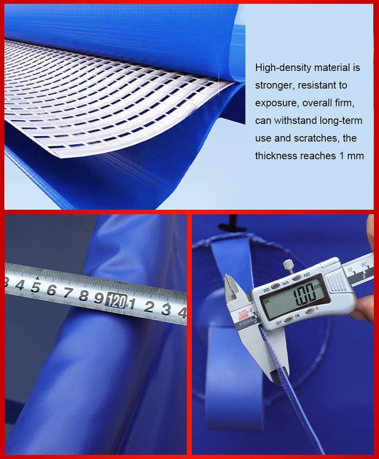 مخزن آب تاشو با شیر، مثانه آب مقاوم در برابر فشار و سایش PVC، مخزن ذخیره آب خانگی با ظرفیت بزرگ، مخزن نرم در فضای باز، 500 لیتر