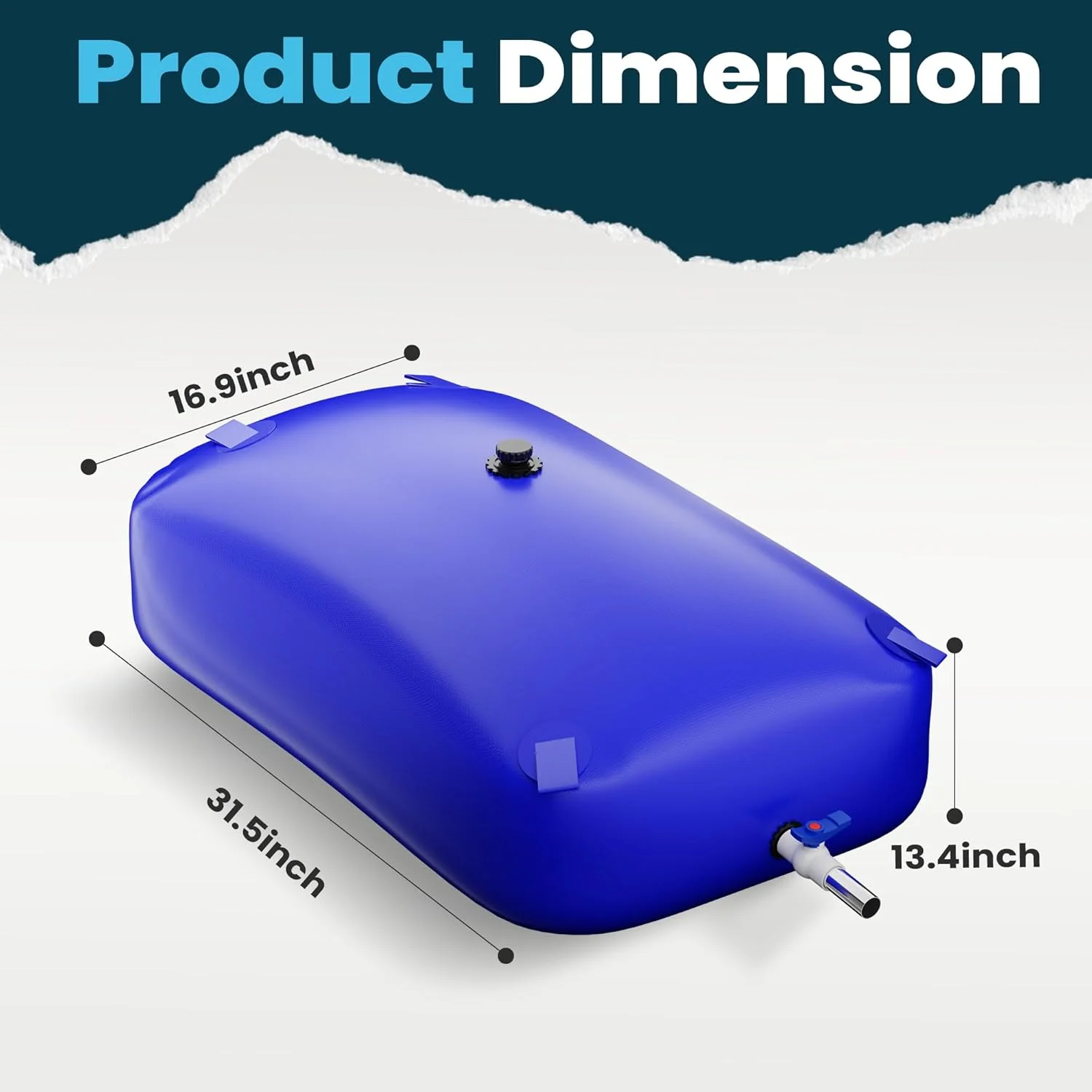 مخزن تاشو آب با ظرفیت بالا، مناسب برای ذخیره آب، مقاوم در برابر خشکی، پیشگیری از آتش سوزی، آب اضطراری، آبیاری کشاورزی در فضای باز (110 لیتر / 30 گالن) مخزن تاشو آب با ظرفیت بالا، مناسب برای ذخیره آب، مقاوم در برابر خشکی، پیشگیری از آتش سوزی، آب اضطراری، آبیاری کشاورزی در فضای باز (110 لیتر / 30 گالن)