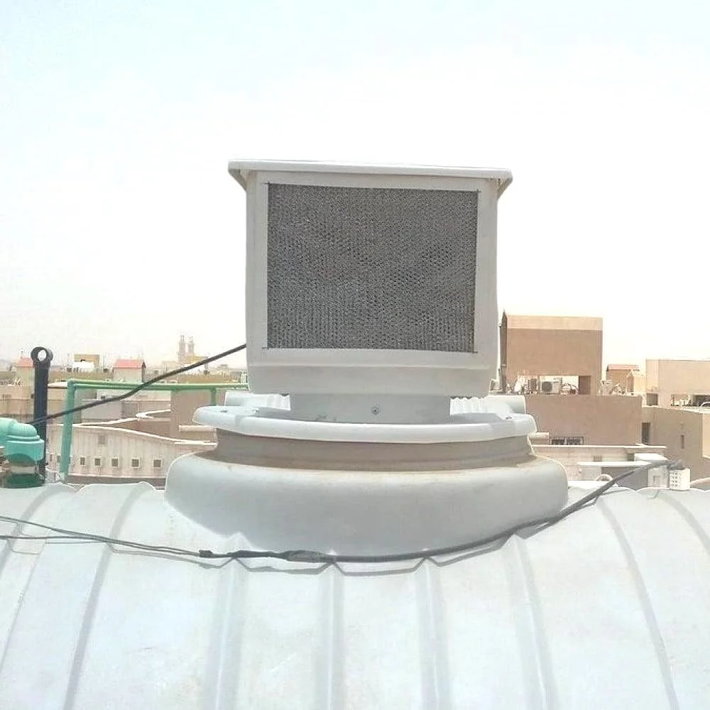 سیستم خنک کننده مخزن آب با تایمر دیجیتال، خنک کننده فن دوش اتوماتیک. ساخت عربستان سعودی.