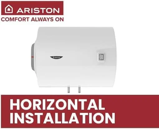 آبگرمکن برقی آریستون ساخت ایتالیا، نصب افقی و عمودی، نگهداری آسان، تنظیم دمای خارجی، مخزن فولادی لعاب دار - KYLAQ (افقی، 50 لیتر، PRO-R)