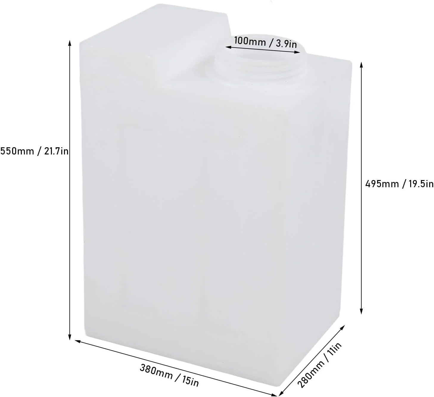 مخزن آب آشامیدنی RV، مخزن ذخیره آب RV با ظرفیت 50 لیتر، مقاوم در برابر گرما و سرما، مناسب برای کمپر، تریلر، قایق و کشتی تفریحی