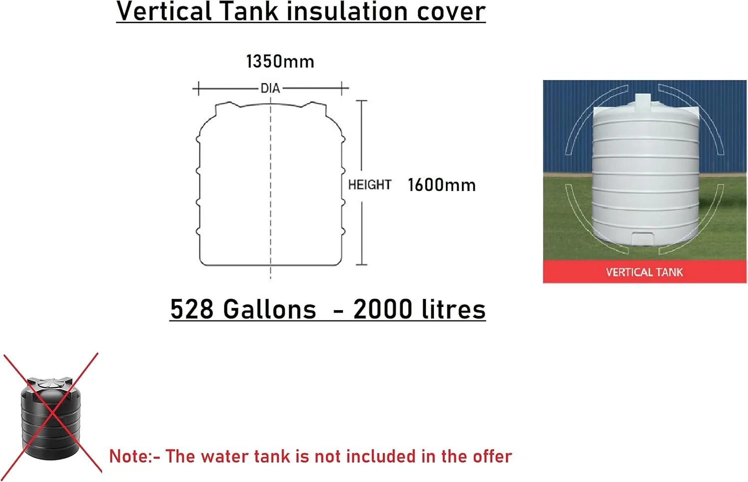 روکش عایق مخزن آب هوشمند فابریک || 2000 لیتر || مناسب برای آب گرم و سرد، روکش پارچه ای مخزن آب || روکش مخزن آب 2000 لیتری روکش عایق مخزن آب هوشمند فابریک || 2000 لیتر || مناسب برای آب گرم و سرد، روکش پارچه ای مخزن آب || روکش مخزن آب 2000 لیتری