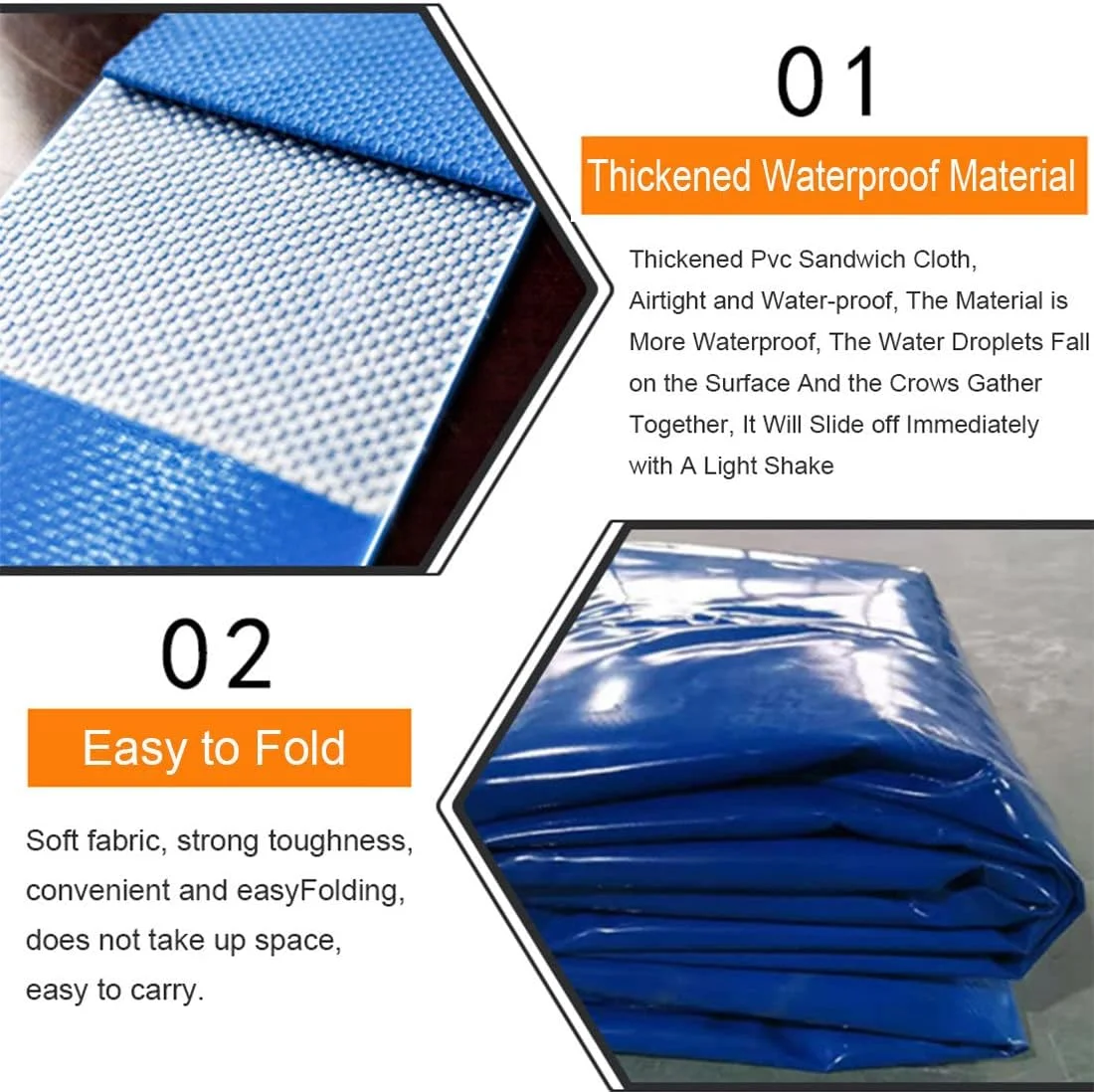 مخزن ذخیره آب تاشو چند منظوره، کیسه آب مقاوم در برابر خشکی، برای ساختمان، انتقال آتش نشانی، ذخیره آب اضطراری، 1000 لیتر