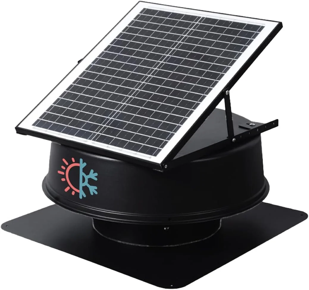 خنک کننده تانکر آب خورشیدی گرین لاین، دارای انرژی خورشیدی، قاب آلیاژ آلومینیوم، سازگار با تانکرهای آب 12 اینچی، سرعت 1300 دور در دقیقه، موتور DC بدون جاروبک، کنترل دما، کنترل از راه دور، توان 35 وات، 2000-2500 CMH