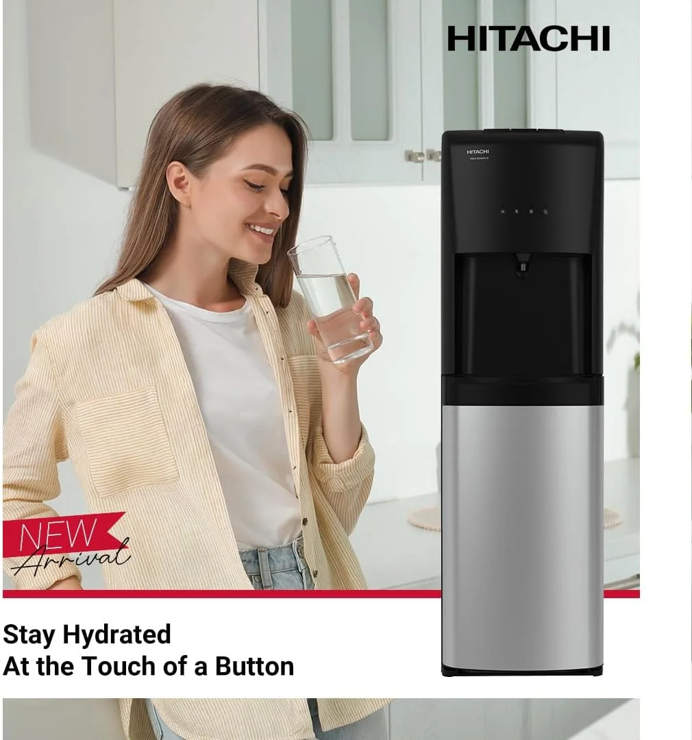 آبسردکن هیتاچی با استریلیزاسیون UV، بارگیری از پایین، خنک کننده کمپرسور با راندمان بالا، آب گرم و سرد و دمای محیط، آبسردکن ایستاده، قفل ایمنی کودک، مدل HWDB50000SV آبسردکن هیتاچی با استریلیزاسیون UV، بارگیری از پایین، خنک کننده کمپرسور با راندمان بالا، آب گرم و سرد و دمای محیط، آبسردکن ایستاده، قفل ایمنی کودک، مدل HWDB50000SV