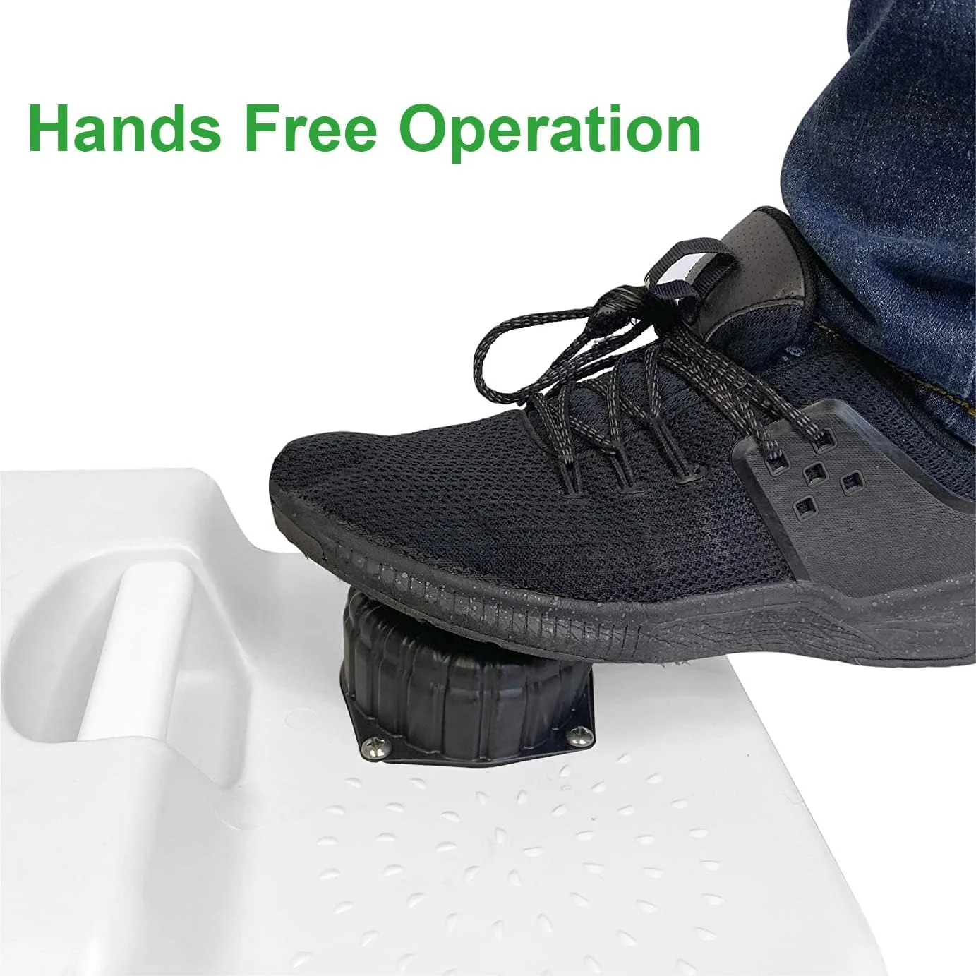 سینک قابل حمل گلوکلوز با مخزن آب ۱۷ لیتری، پمپ پایی، جای مایع صابون، شیر آب و جا حوله ای برای باغ، مسافرت و گاراژ