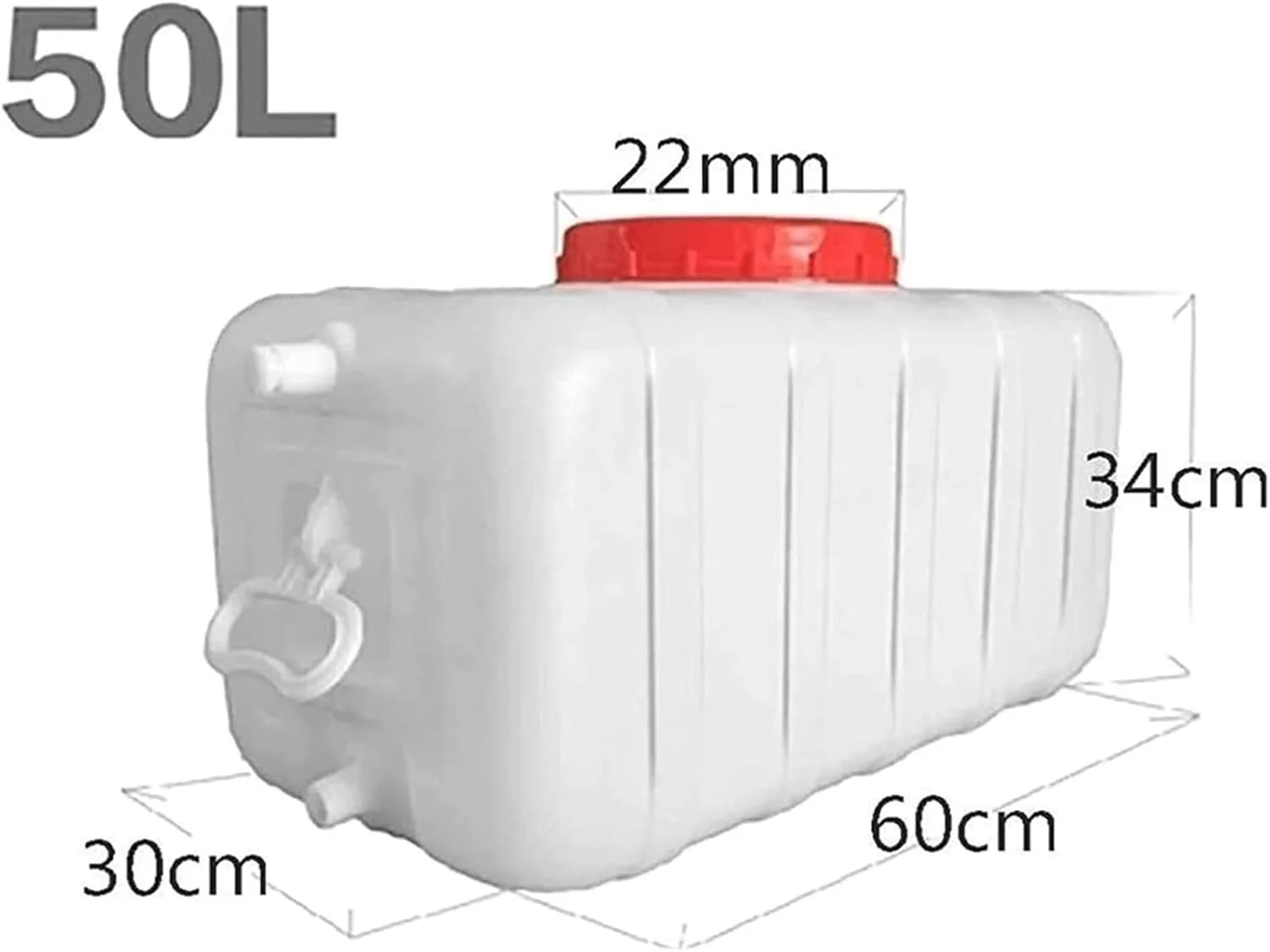 مخزن آب ضخیم با ظرفیت بزرگ، سطل پلاستیکی، مخزن افقی بزرگ برای ذخیره آب خانگی مخزن آب ضخیم با ظرفیت بزرگ، سطل پلاستیکی، مخزن افقی بزرگ برای ذخیره آب خانگی