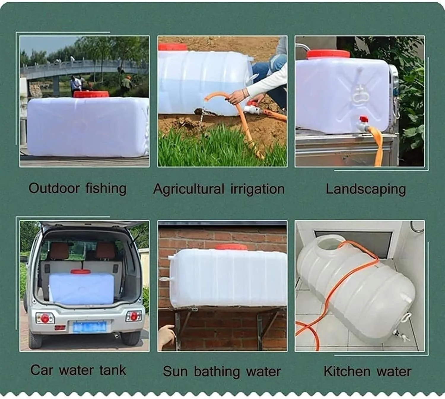 مخزن آب ضخیم با ظرفیت بزرگ، سطل پلاستیکی، مخزن افقی بزرگ برای ذخیره آب خانگی مخزن آب ضخیم با ظرفیت بزرگ، سطل پلاستیکی، مخزن افقی بزرگ برای ذخیره آب خانگی