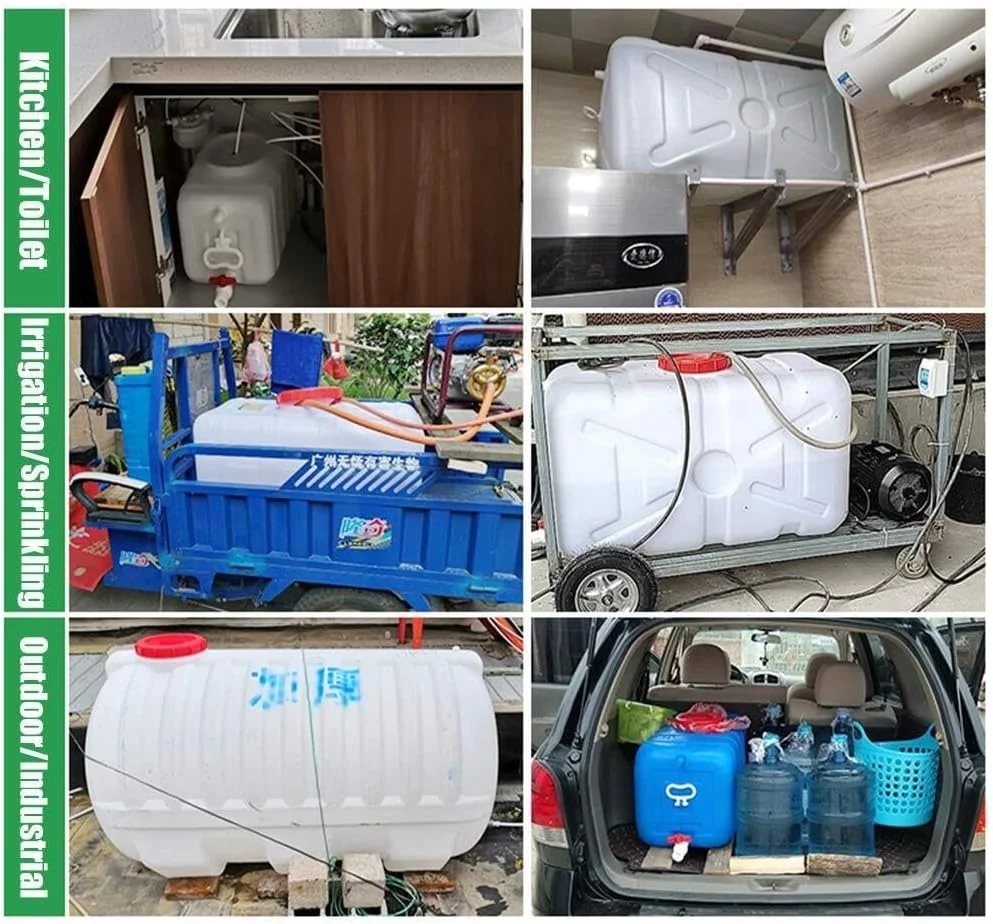 مخزن ذخیره سازی 48/80/110/160/200/340 لیتری، مخزن بزرگ آب مستطیلی افقی خانگی، مخزن ذخیره آب خالص ضخیم مخزن ذخیره سازی 48/80/110/160/200/340 لیتری، مخزن بزرگ آب مستطیلی افقی خانگی، مخزن ذخیره آب خالص ضخیم