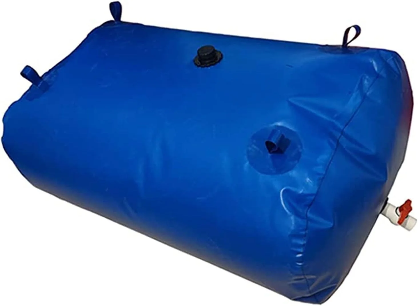 مخزن کیسه ای ذخیره آب JIONET، مخزن آب تاشو PVC سبک وزن با شیر برای مقاوم در برابر خشکسالی، آتش نشانی (رنگ: آبی، اندازه: 350 لیتر)