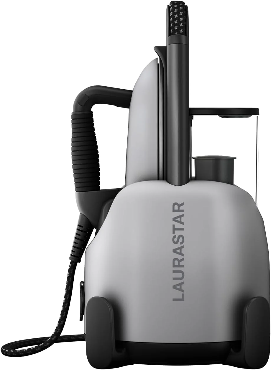 ایستگاه اتو بخار 3 در 1 Laurastar Lift Xtra Aluminium | اتو، بخار و تصفیه | بخار خشک بهداشتی | کفی سه بعدی | تک دما | مخزن آب جداشدنی | اتو کشی عمودی