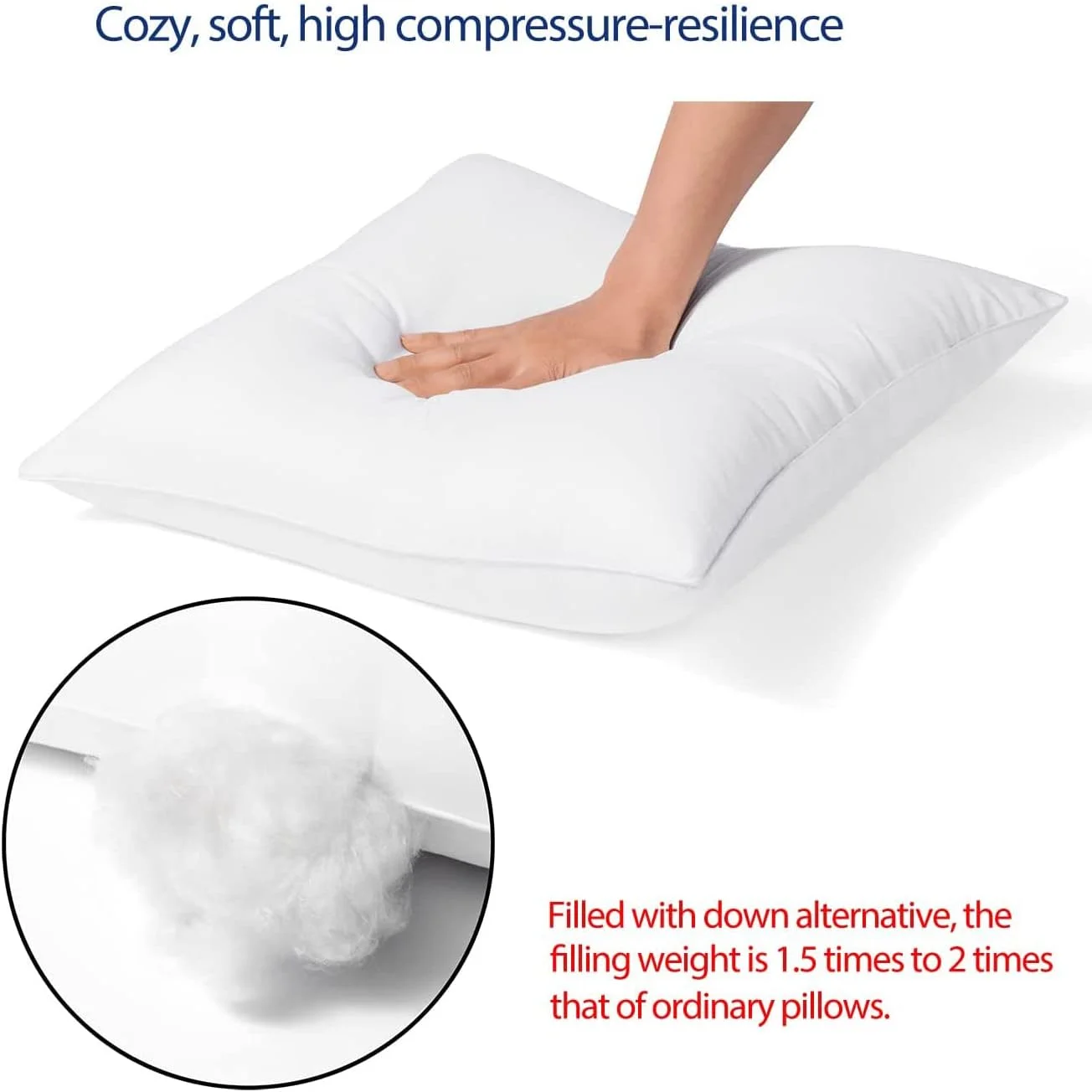 بالشتک های تزئینی JJ PALACE (تک عددی، سفید) - مناسب تخت و مبل - سایز 50x50 سانتی متر - بالشتک های تزئینی داخلی