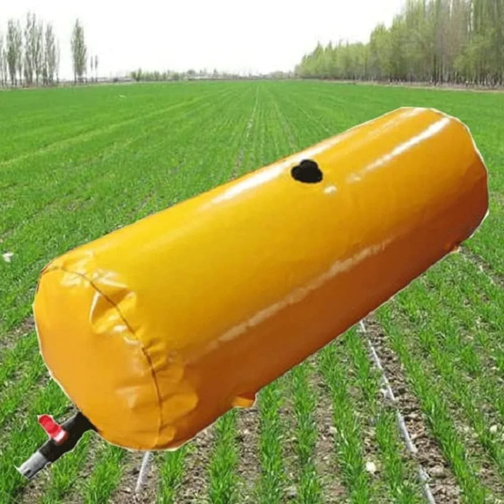مخزن تاشو و سبک نگهداری آب مکسپو با شیر زرد استوانه ای، کیسه کشاورزی با ظرفیت بالا، کیسه آب نرم متحرک مقاوم در برابر خشکی