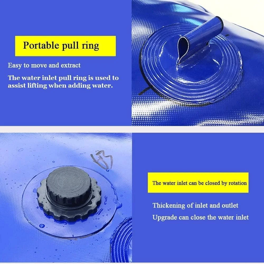 مخزن آب تاشو MAXEPO، کیسه ذخیره سازی 110، 330، 540، 1000، 1500، 2000، 3000، 5000، 7000 لیتری، مقاوم در برابر خشکسالی و آتش نشانی، مثانه مخزن آب با شیر، قابل حمل برای مصارف کشاورزی