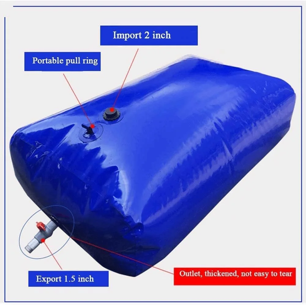 مخزن آب تاشو MAXEPO، کیسه ذخیره سازی 110، 330، 540، 1000، 1500، 2000، 3000، 5000، 7000 لیتری، مقاوم در برابر خشکسالی و آتش نشانی، مثانه مخزن آب با شیر، قابل حمل برای مصارف کشاورزی