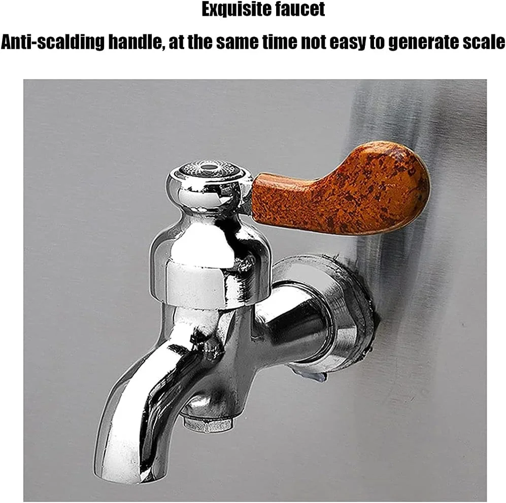 دستگاه آب جوش تجاری با ظرفیت بالا، دستگاه آبسردکن برقی اتوماتیک با صفحه نمایش دیجیتال 3 شیر و مخزن آب افقی استیل