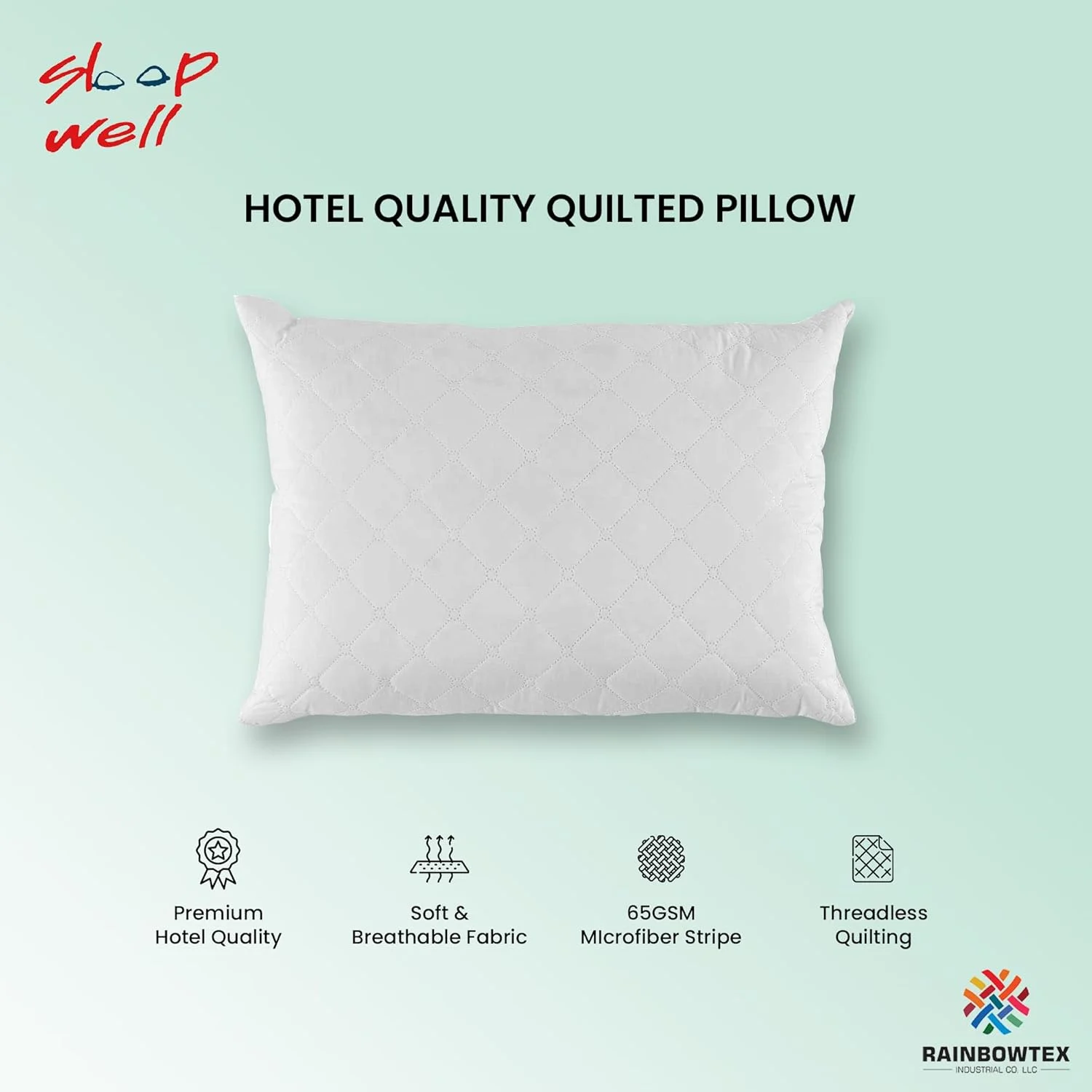 بالش لحافی ممتاز برای خواب راحت - با الیاف توخالی نرم، 50x70 سانتی متر (سفید) بالش لحافی ممتاز برای خواب راحت - با الیاف توخالی نرم، 50x70 سانتی متر (سفید)