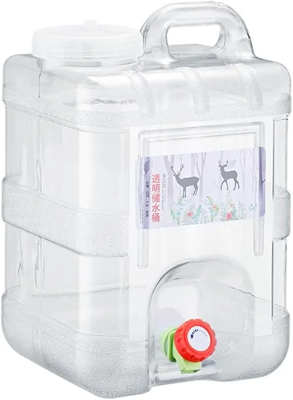 ظرف آب سطلی قابل حمل، مخزن ذخیره آب پلاستیکی، مخزن ذخیره آب دستی برای گردش، کمپینگ، داخل و خارج از منزل (رنگ: سفید) (10 لیتر) ظرف آب سطلی قابل حمل، مخزن ذخیره آب پلاستیکی، مخزن ذخیره آب دستی برای گردش، کمپینگ، داخل و خارج از منزل (رنگ: سفید) (10 لیتر)
