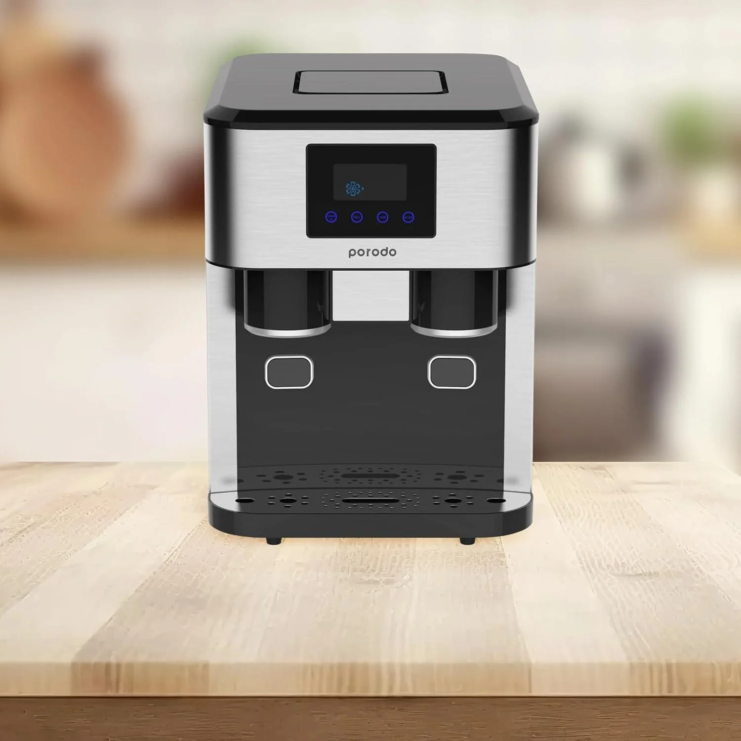 دستگاه یخ ساز 3 در 1 پورودو لایف استایل 240 وات، خردکن/آبسردکن، یخ گلوله ای و خرد شده، مخزن آب 2 لیتری، موتور مبرد R600a، 16 یخ در هر چرخه، ظرفیت 1 کیلوگرم یخ - مشکی دستگاه یخ ساز 3 در 1 پورودو لایف استایل 240 وات، خردکن/آبسردکن، یخ گلوله ای و خرد شده، مخزن آب 2 لیتری، موتور مبرد R600a، 16 یخ در هر چرخه، ظرفیت 1 کیلوگرم یخ - مشکی