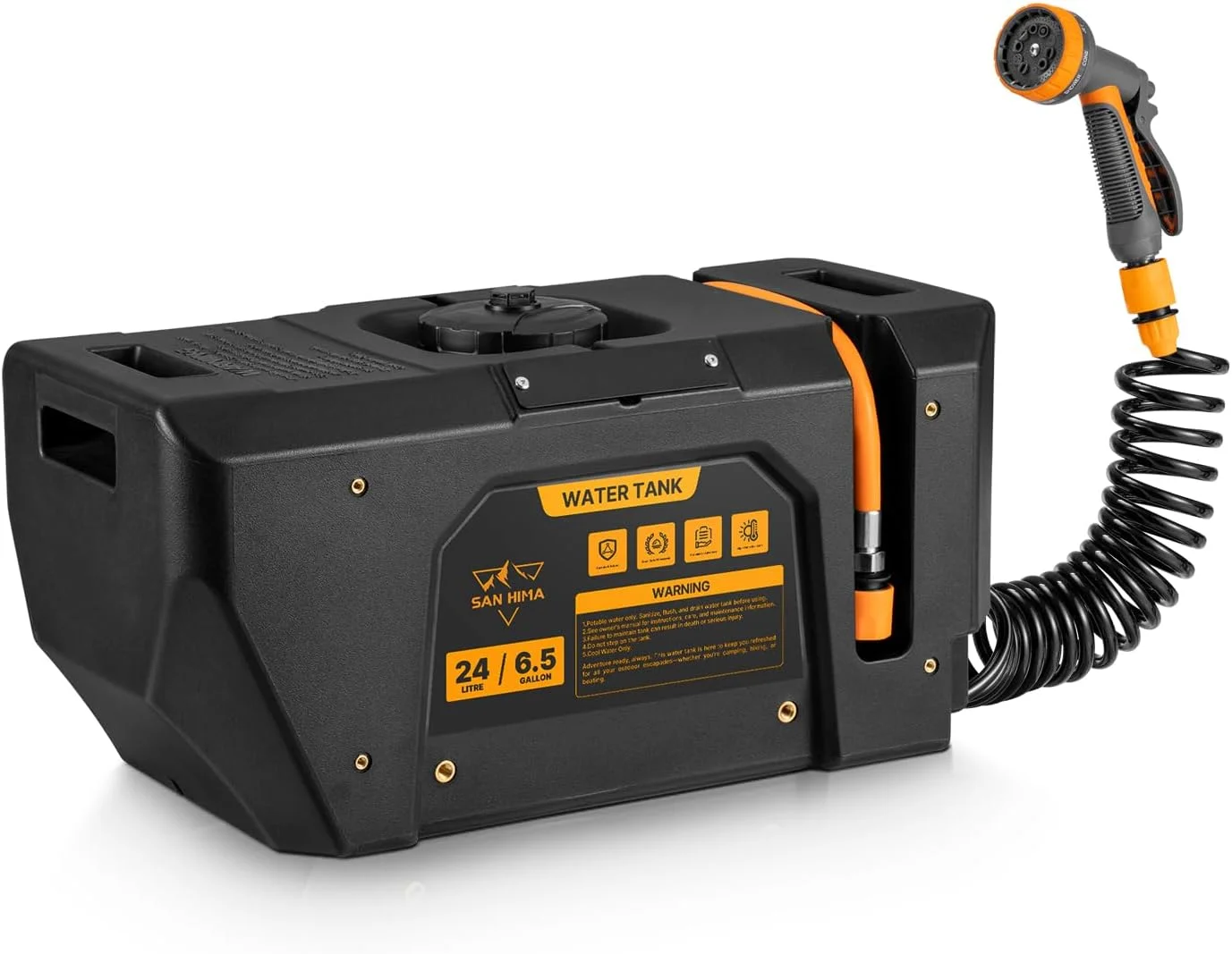 مخزن آب برقی قابل حمل SanHima با ظرفیت 25 لیتر، سر دوش جمع شونده با 10 حالت اسپری، باتری لیتیومی 2000 میلی آمپر ساعتی، کارواش پرفشار برای باغ، دوش کمپینگ و شستشوی حیوانات خانگی مخزن آب برقی قابل حمل SanHima با ظرفیت 25 لیتر، سر دوش جمع شونده با 10 حالت اسپری، باتری لیتیومی 2000 میلی آمپر ساعتی، کارواش پرفشار برای باغ، دوش کمپینگ و شستشوی حیوانات خانگی