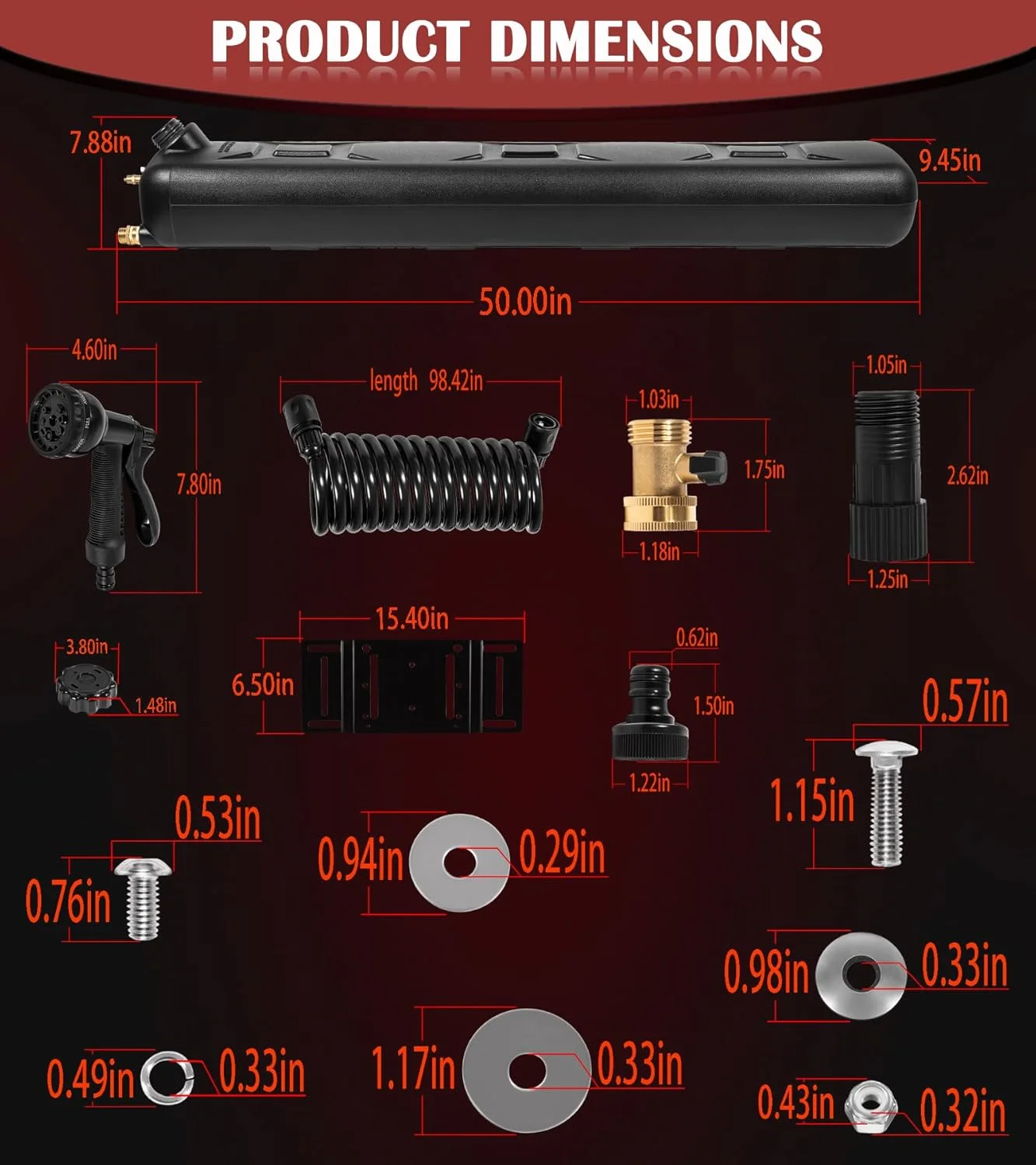 مخزن آب تحت فشار قابل حمل 30 لیتری برای دوش کمپینگ، دوش باربند، سفرهای طولانی، ذخیره آب و فعالیت های فضای باز - پایه باربند سقفی برای کامیون ها و خودروهای آفرود